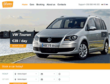 Tablet Screenshot of divesrentacar.com